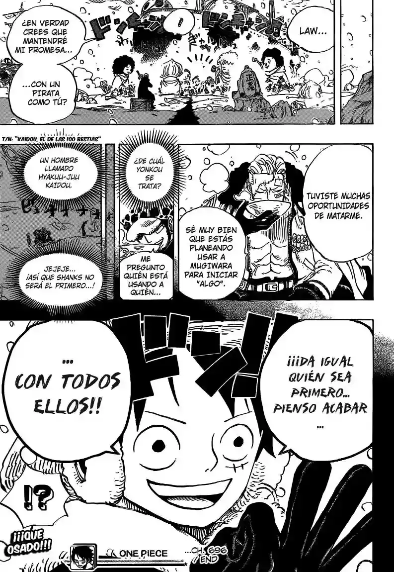 One Piece capítulo 696 página 19