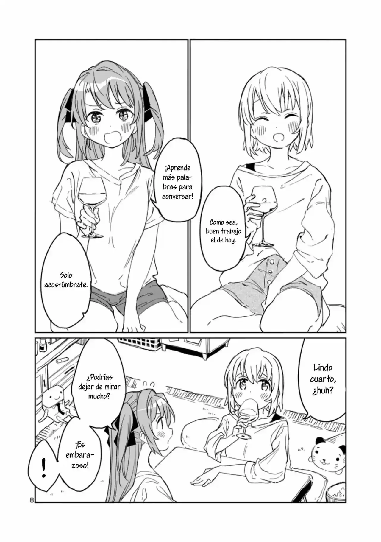 Botan Kamiina Florece Completamente Cuando bebe capítulo 2 página 9