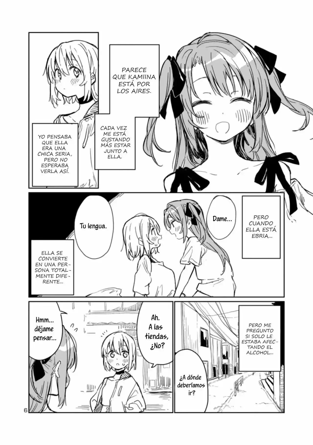 Botan Kamiina Florece Completamente Cuando bebe capítulo 4 página 7